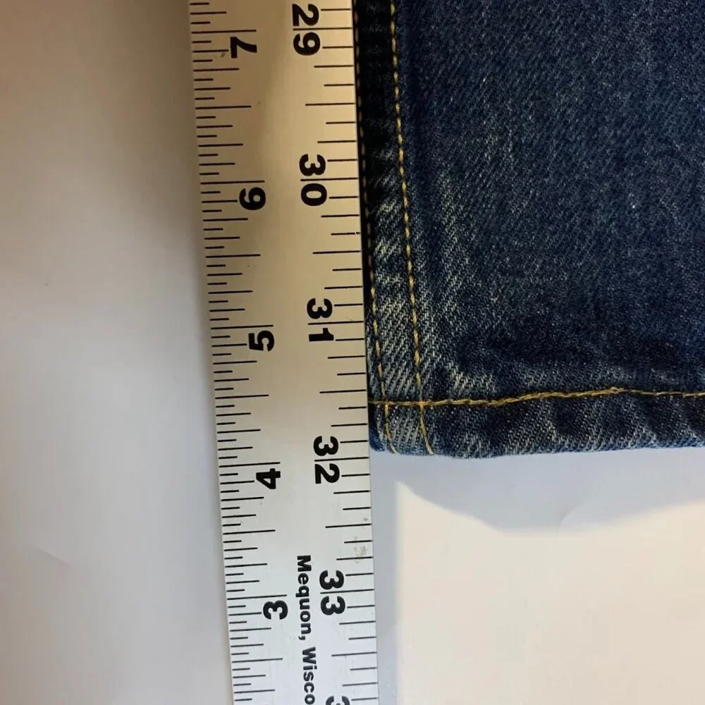Cacharel Men's 80's 90's Vintage Cotton Straight Leg‎ 5 Pocket Jeans Size 30x32